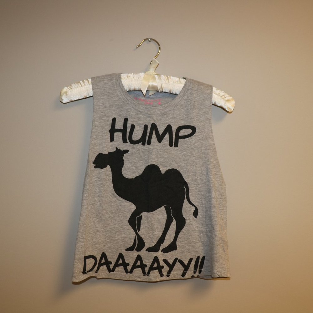 Cropped hump day tank